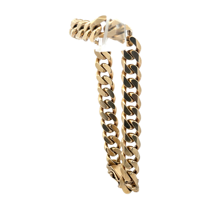 9ct yellow gold curb bracelet 40.7g (sh25872l)
