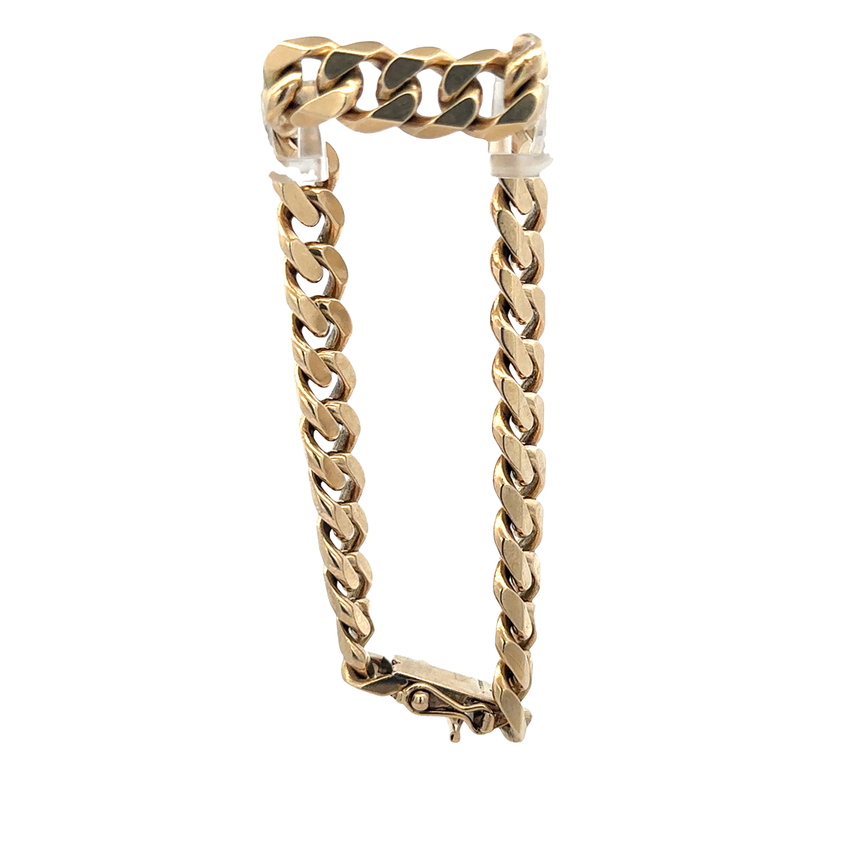 9ct yellow gold curb bracelet 40.7g (sh25872l)