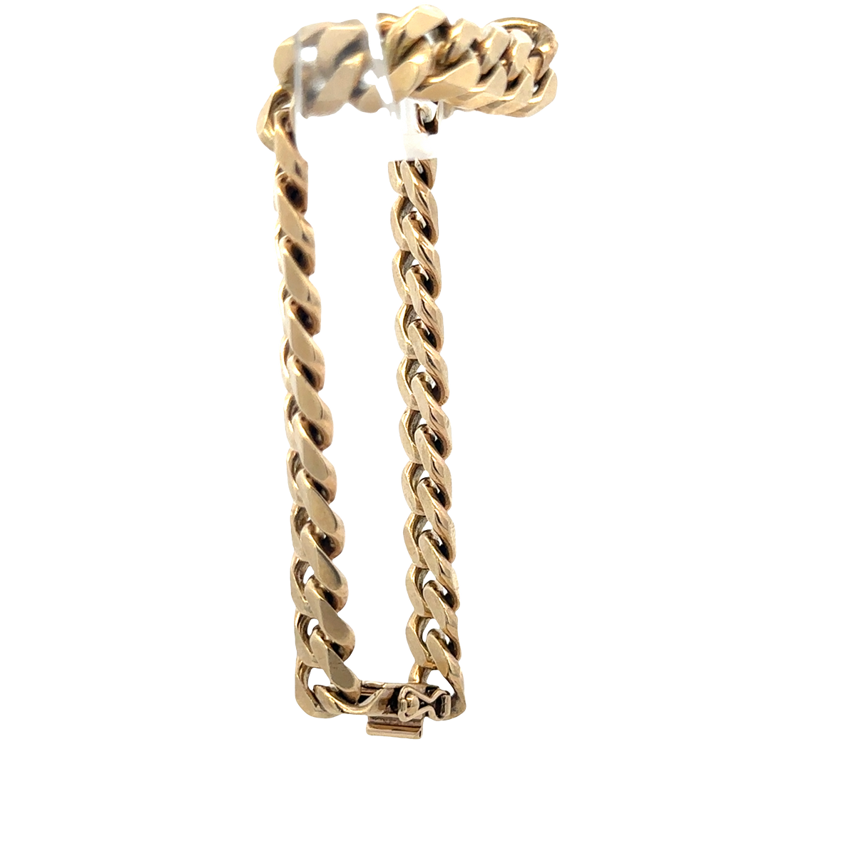 9ct yellow gold curb bracelet 40.7g (sh25872l)
