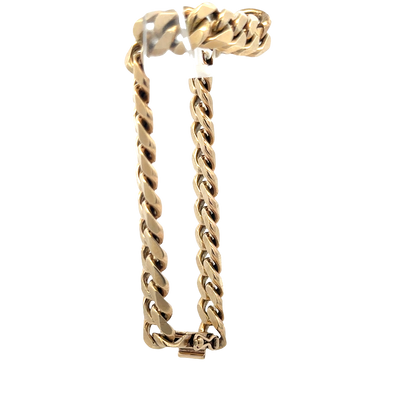 9ct yellow gold curb bracelet 40.7g (sh25872l)