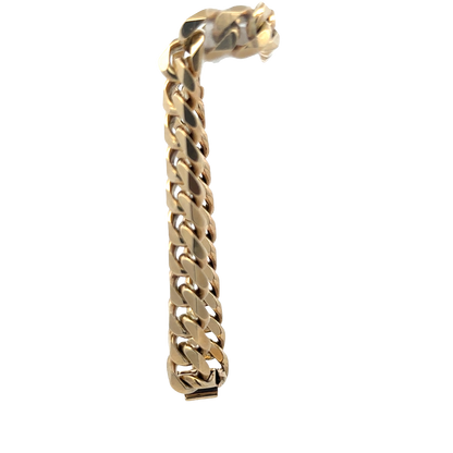9ct yellow gold curb bracelet 40.7g (sh25872l)