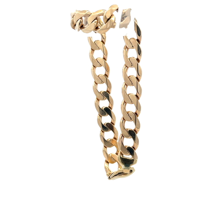 9ct yellow gold bracelet 33.2g (sh27969b)