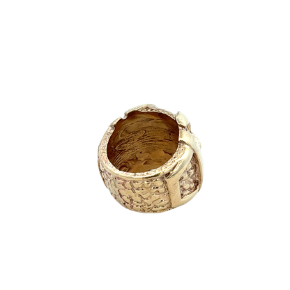 9ct yellow gold buckle ring  sh27931b