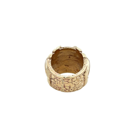 9ct yellow gold buckle ring  sh27931b