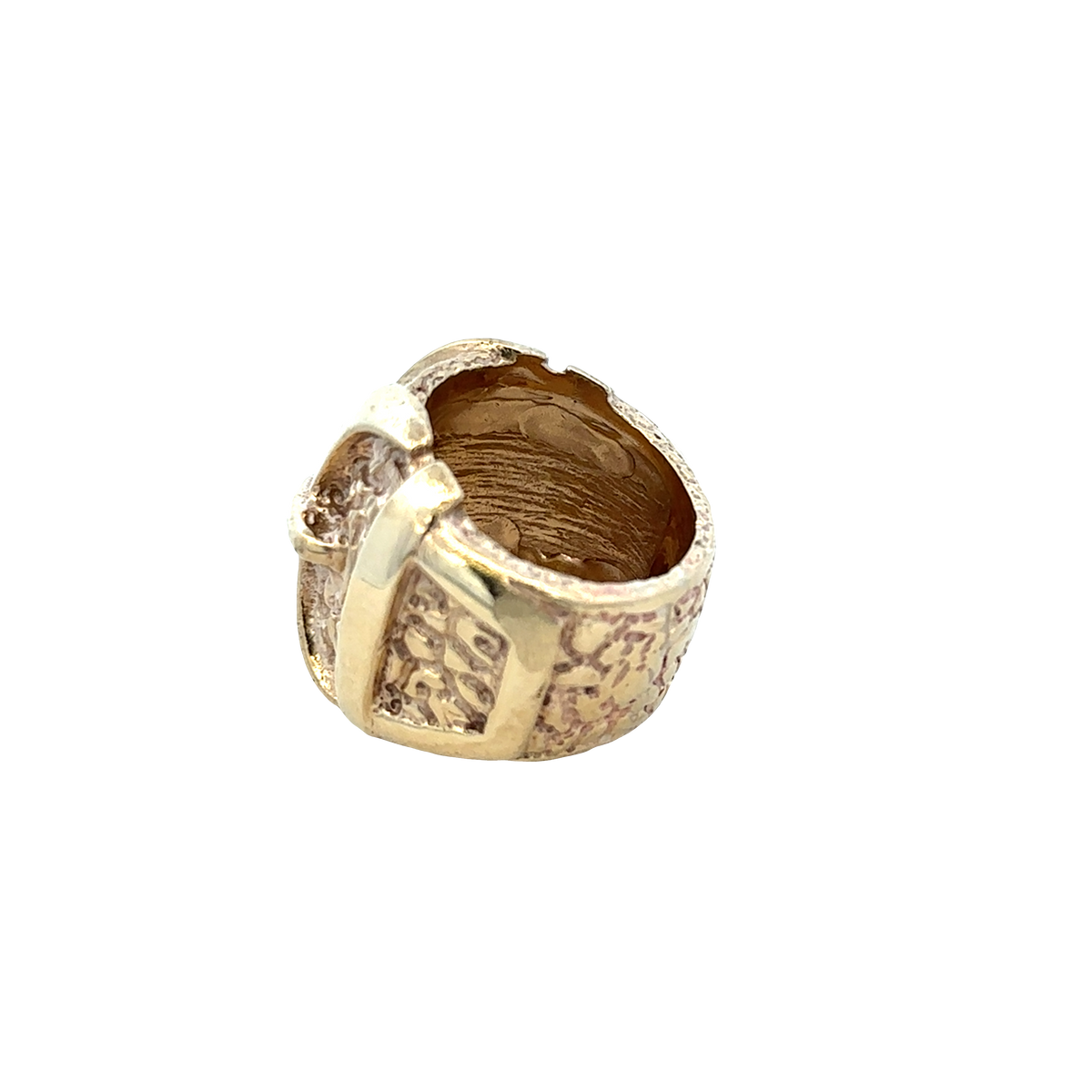 9ct yellow gold buckle ring  sh27931b