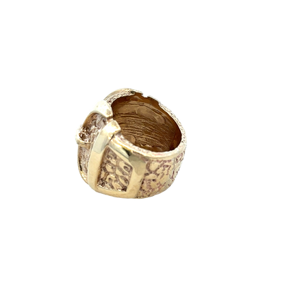 9ct yellow gold buckle ring  sh27931b