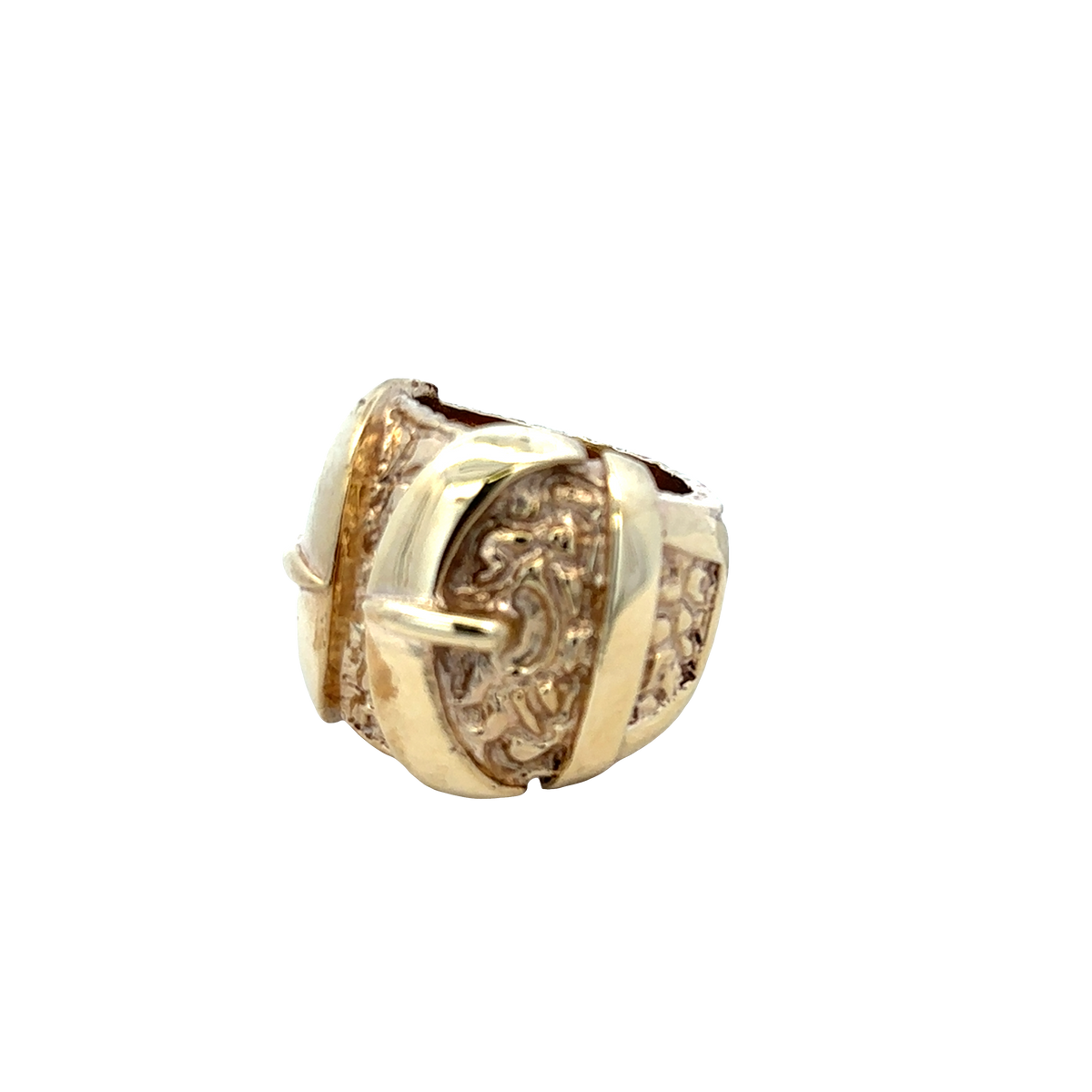9ct yellow gold buckle ring  sh27931b