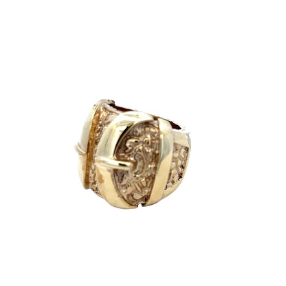 9ct yellow gold buckle ring  sh27931b