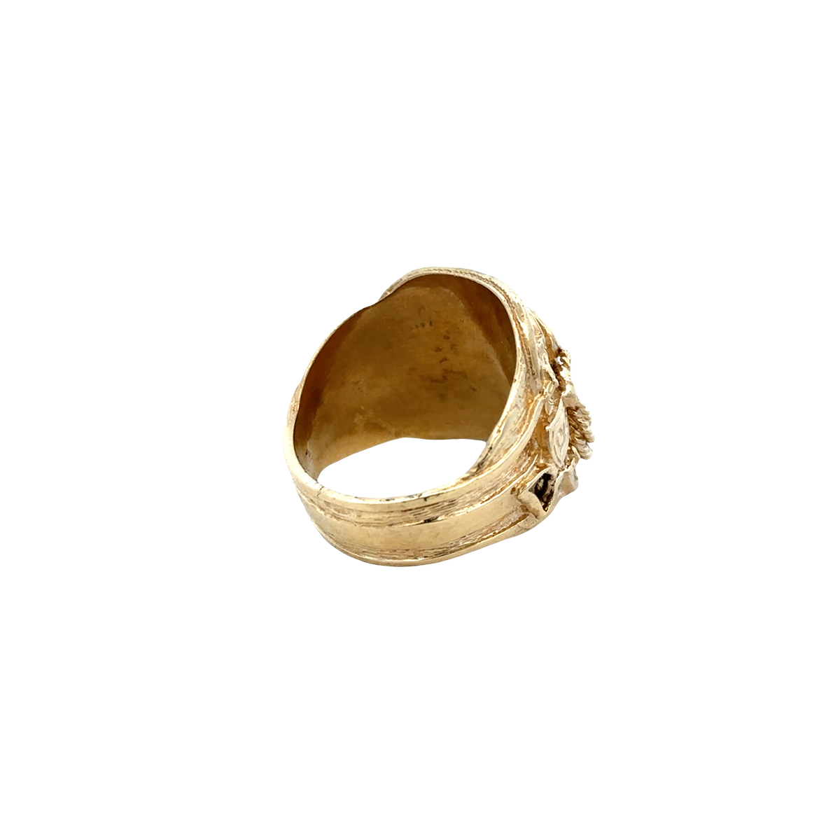 9ct yellow gold saddle ring  sh27933b