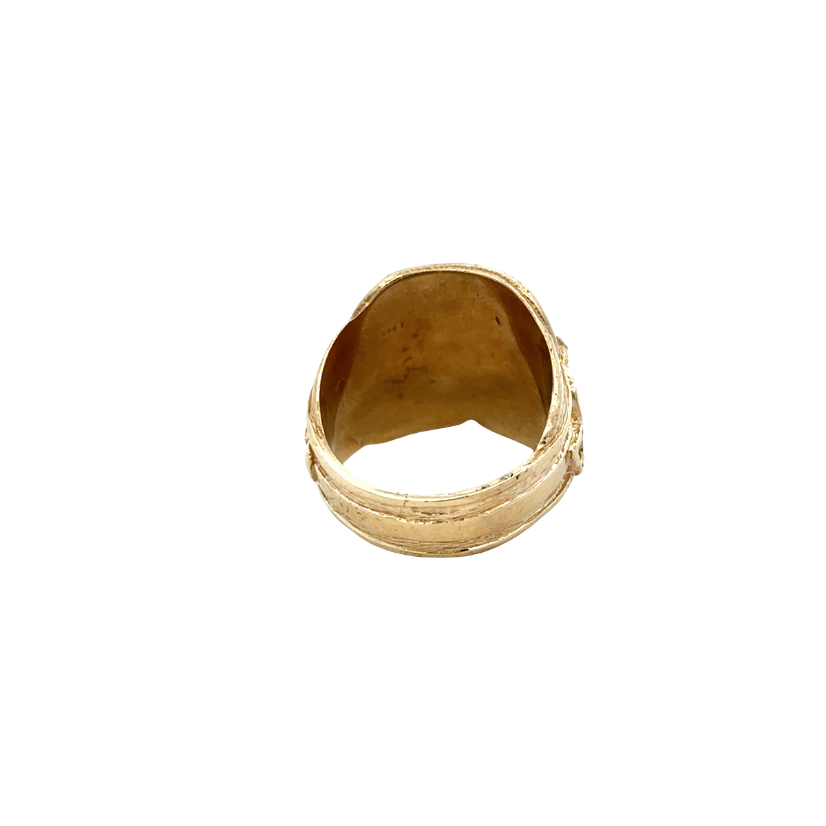 9ct yellow gold saddle ring  sh27933b