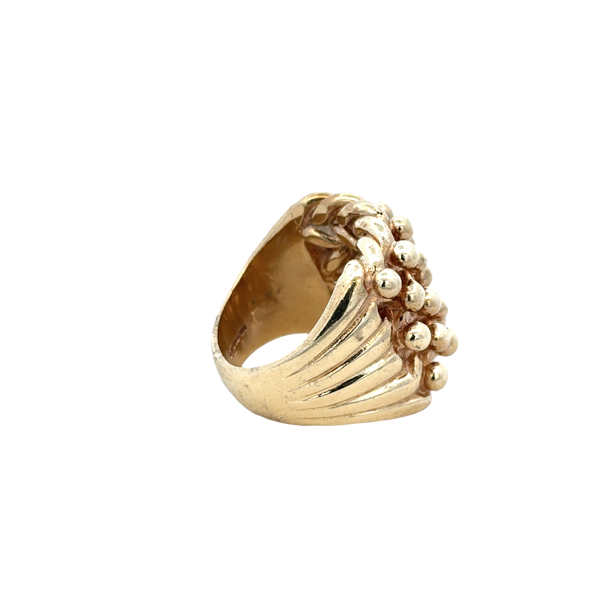 9ct yellow gold keeper ring sh27940b