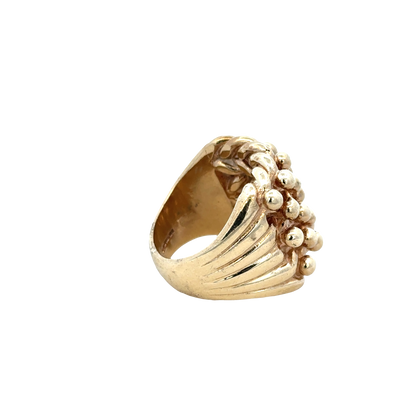 9ct yellow gold keeper ring sh27940b
