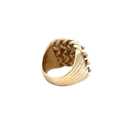 9ct yellow gold keeper ring sh27940b