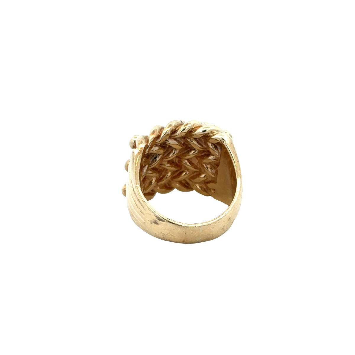 9ct yellow gold keeper ring sh27940b