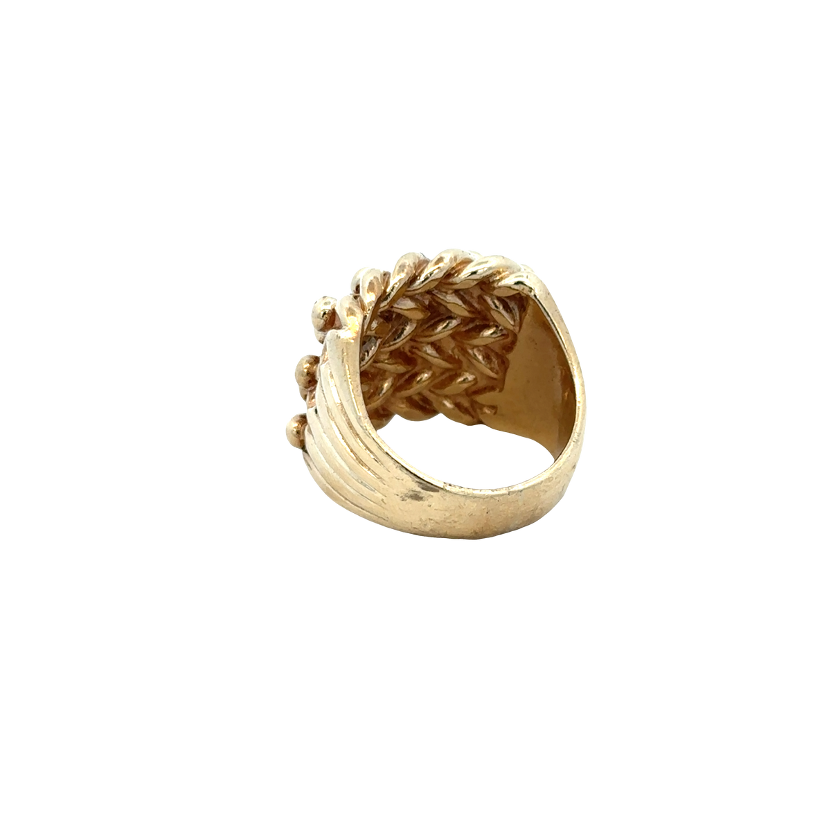 9ct yellow gold keeper ring sh27940b