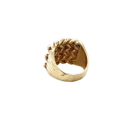 9ct yellow gold keeper ring sh27940b