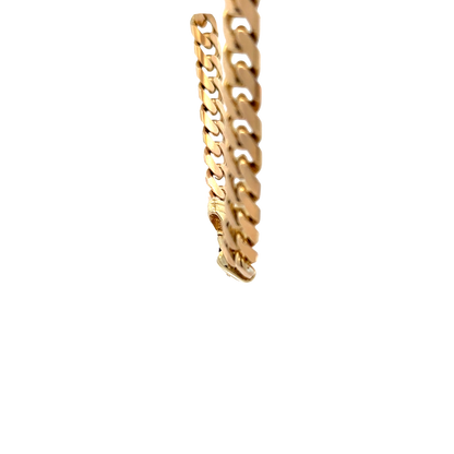 9ct yellow gold cuban link bracelet sh27911b