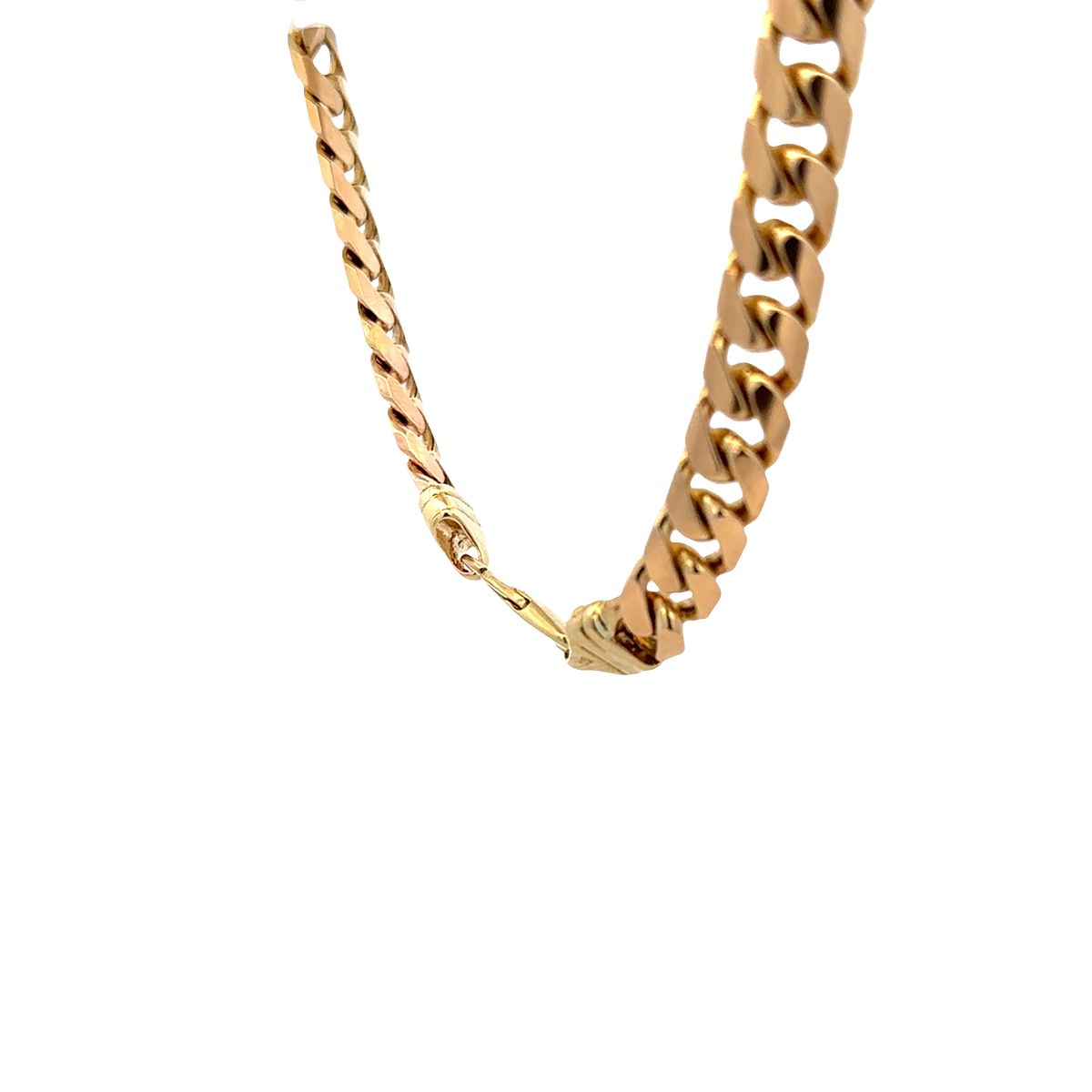 9ct yellow gold cuban link bracelet sh27911b