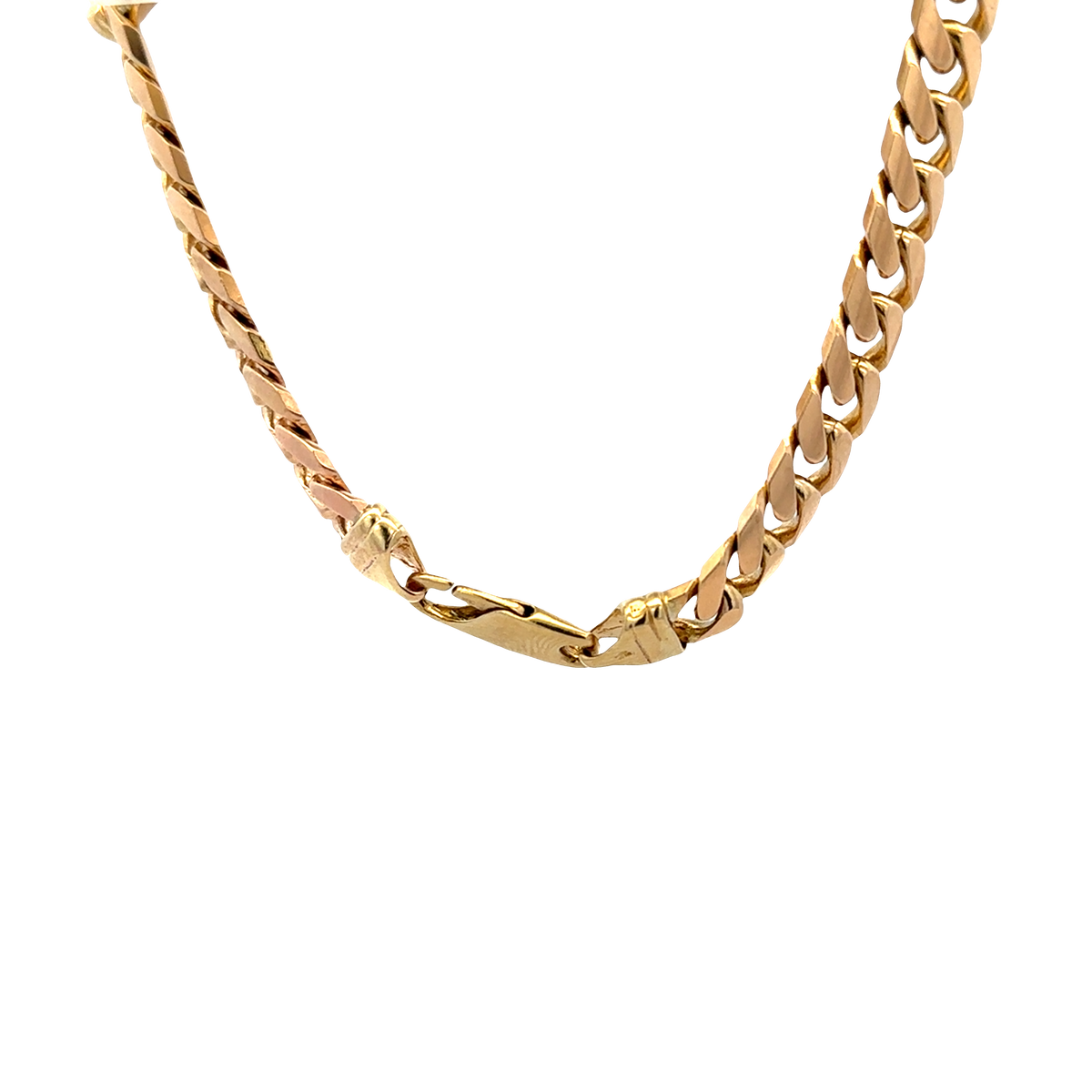9ct yellow gold cuban link bracelet sh27911b