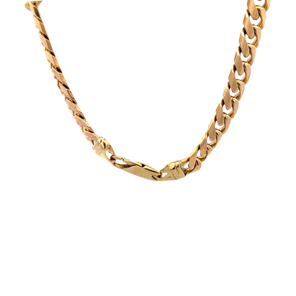 9ct yellow gold cuban link bracelet sh27911b