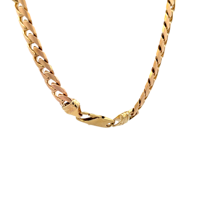 9ct yellow gold cuban link bracelet sh27911b