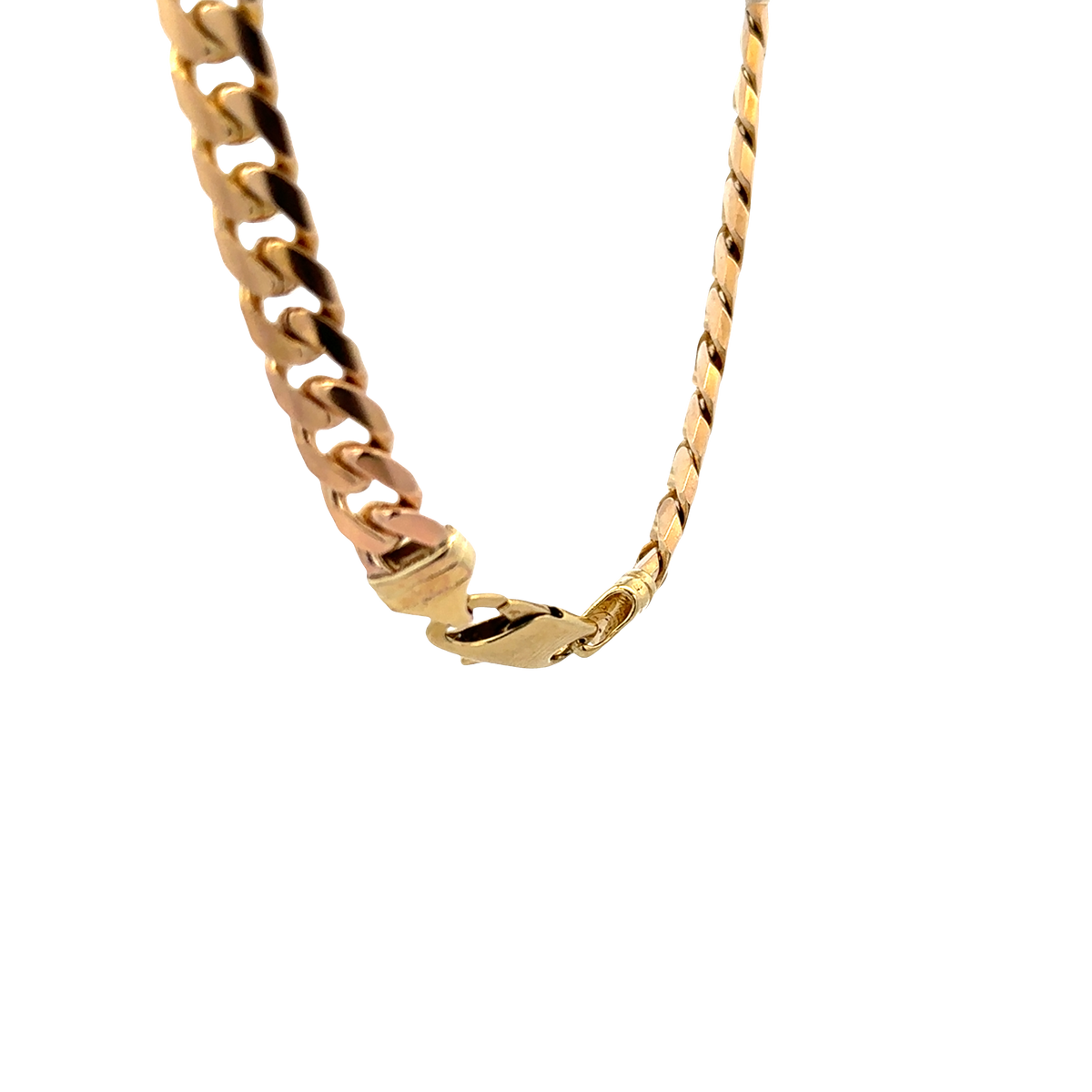 9ct yellow gold cuban link bracelet sh27911b
