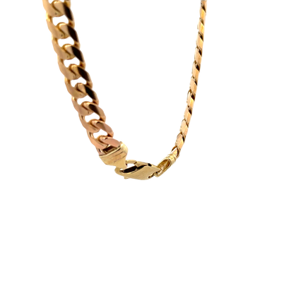 9ct yellow gold cuban link bracelet sh27911b