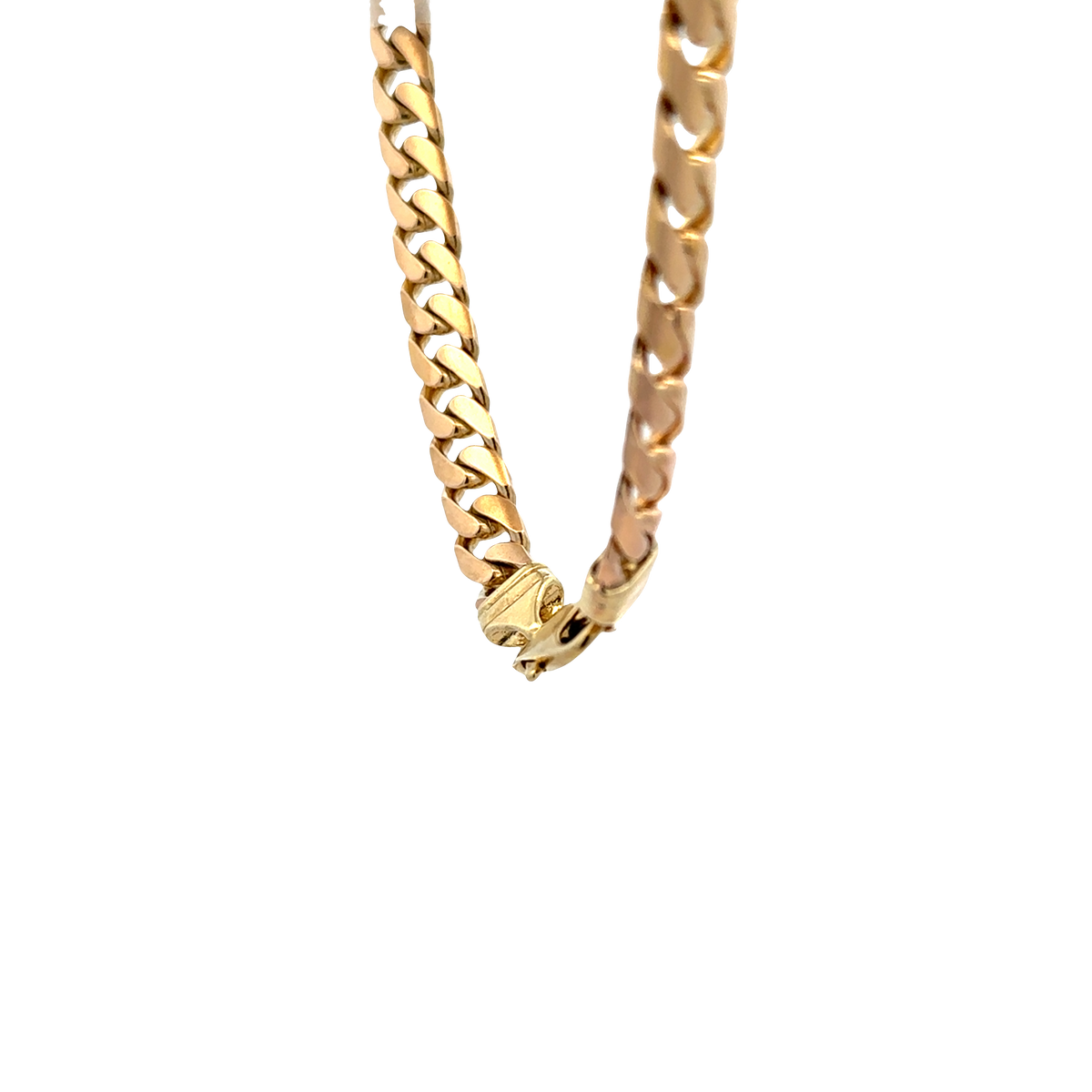 9ct yellow gold cuban link bracelet sh27911b