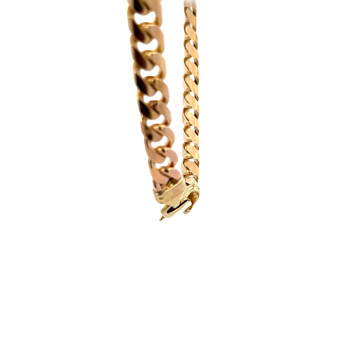 9ct yellow gold cuban link bracelet sh27911b