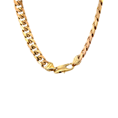 9ct yellow gold cuban link bracelet sh27911b