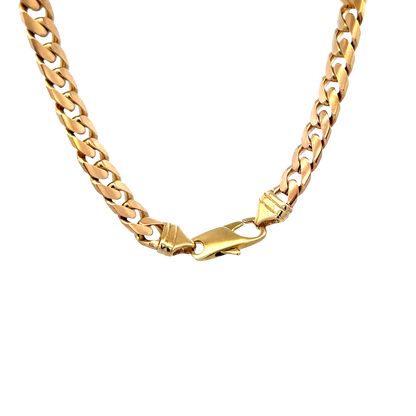 9ct yellow gold cuban link bracelet sh27911b