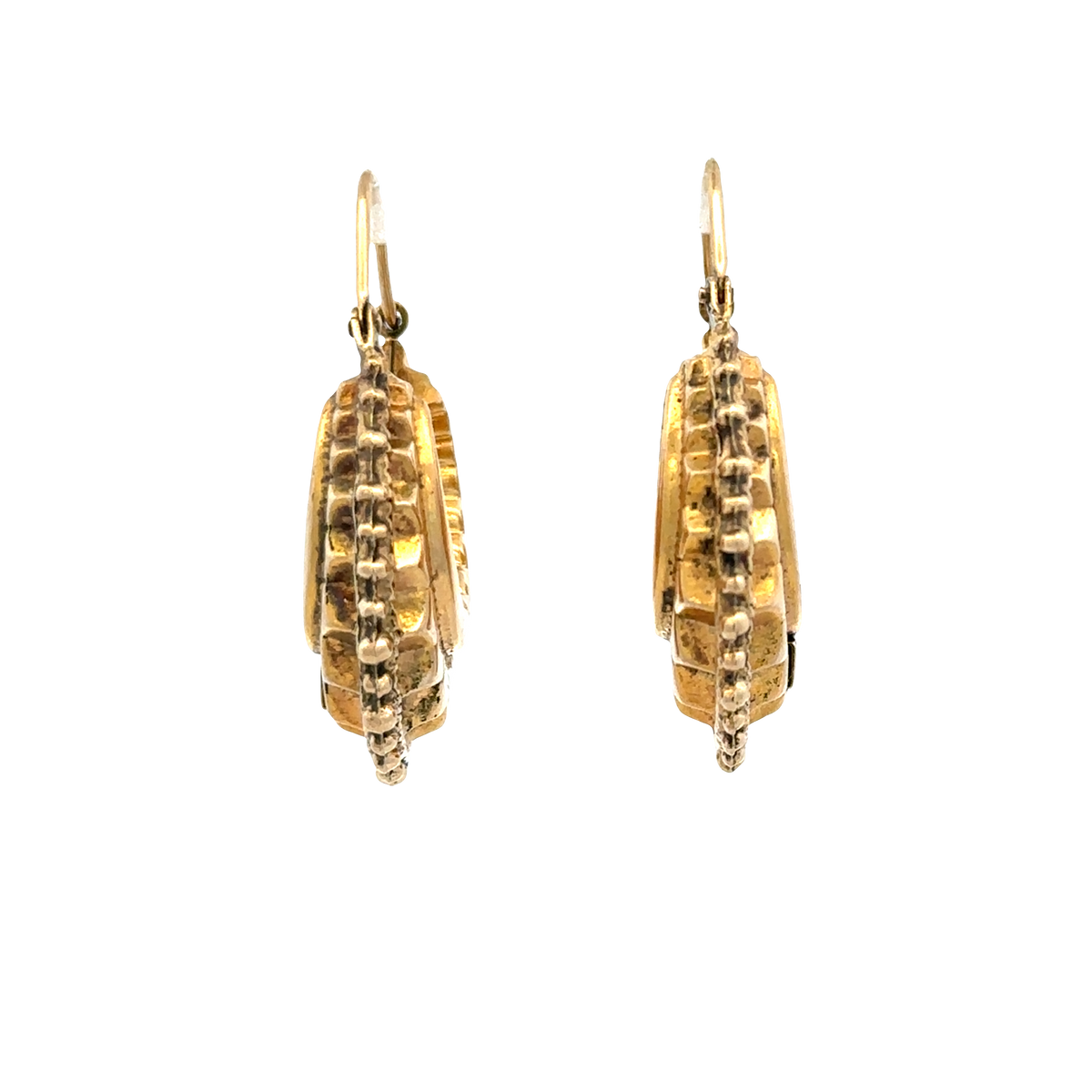 9ct yellow gold hoop earrings 3.1g (sh27948b)