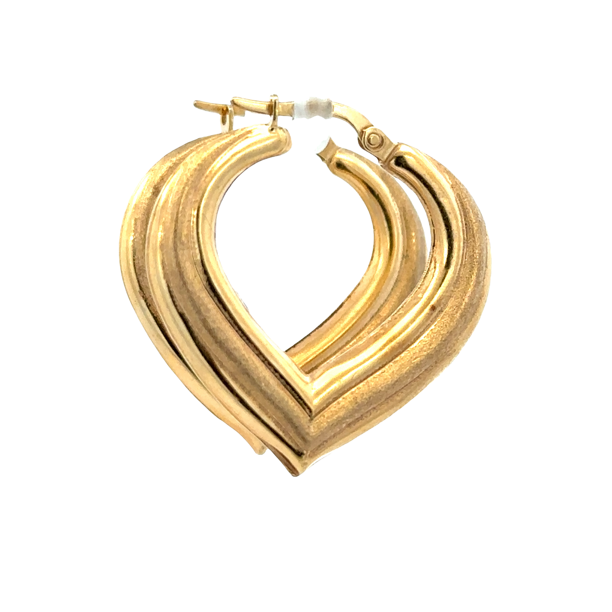 9ct yellow gold hoop earrings 2.7g (sh27798b)
