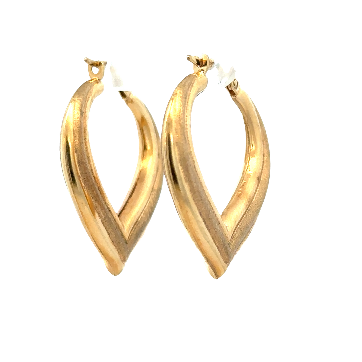 9ct yellow gold hoop earrings 2.7g (sh27798b)