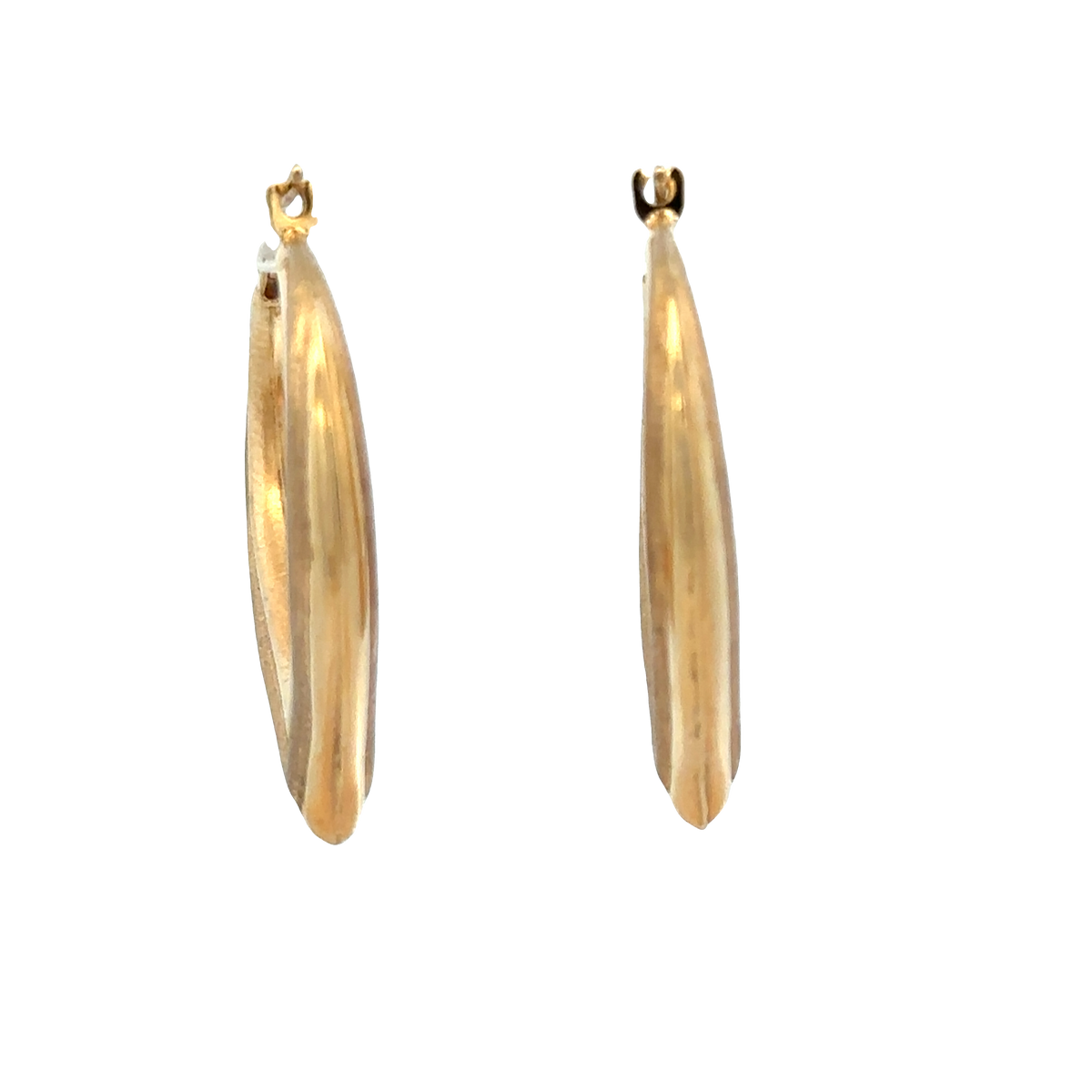 9ct yellow gold hoop earrings 2.7g (sh27798b)