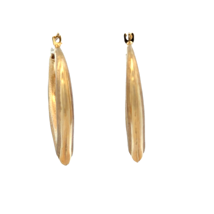 9ct yellow gold hoop earrings 2.7g (sh27798b)