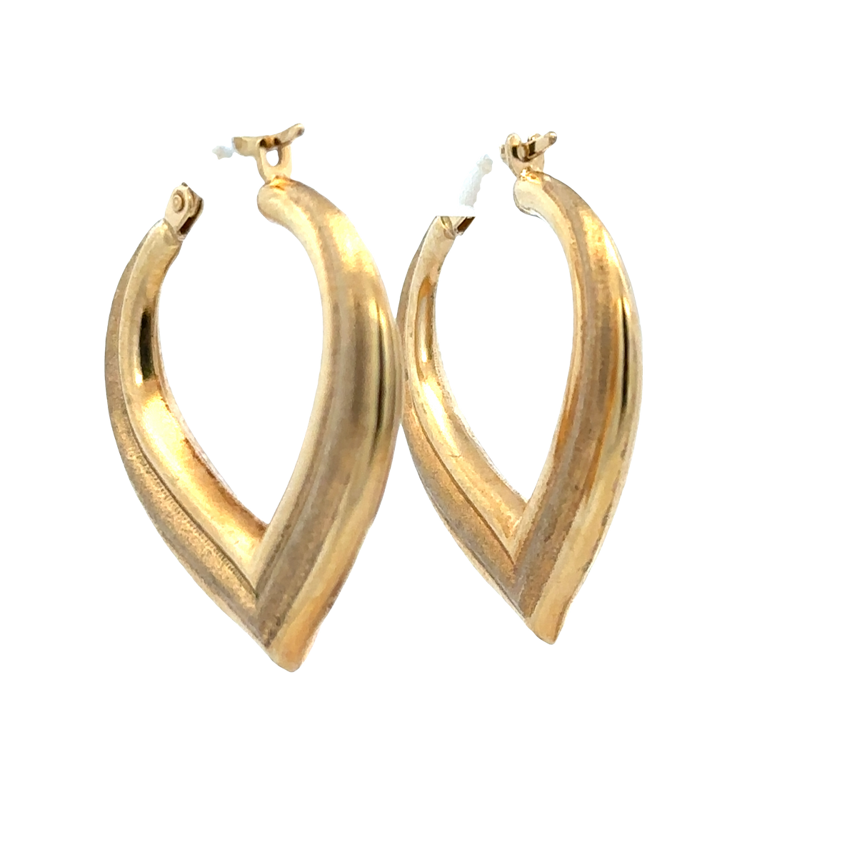 9ct yellow gold hoop earrings 2.7g (sh27798b)