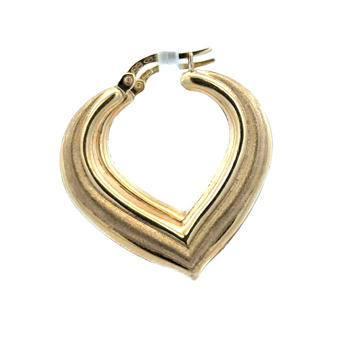 9ct yellow gold hoop earrings 2.7g (sh27798b)