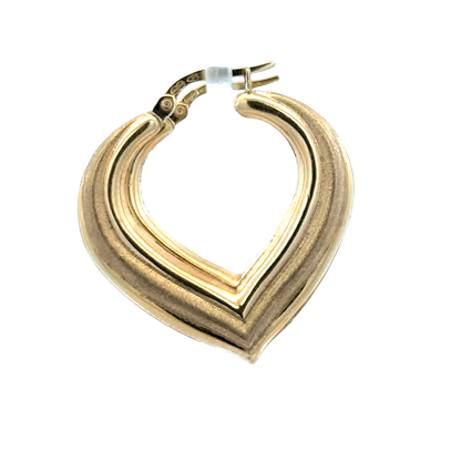 9ct yellow gold hoop earrings 2.7g (sh27798b)