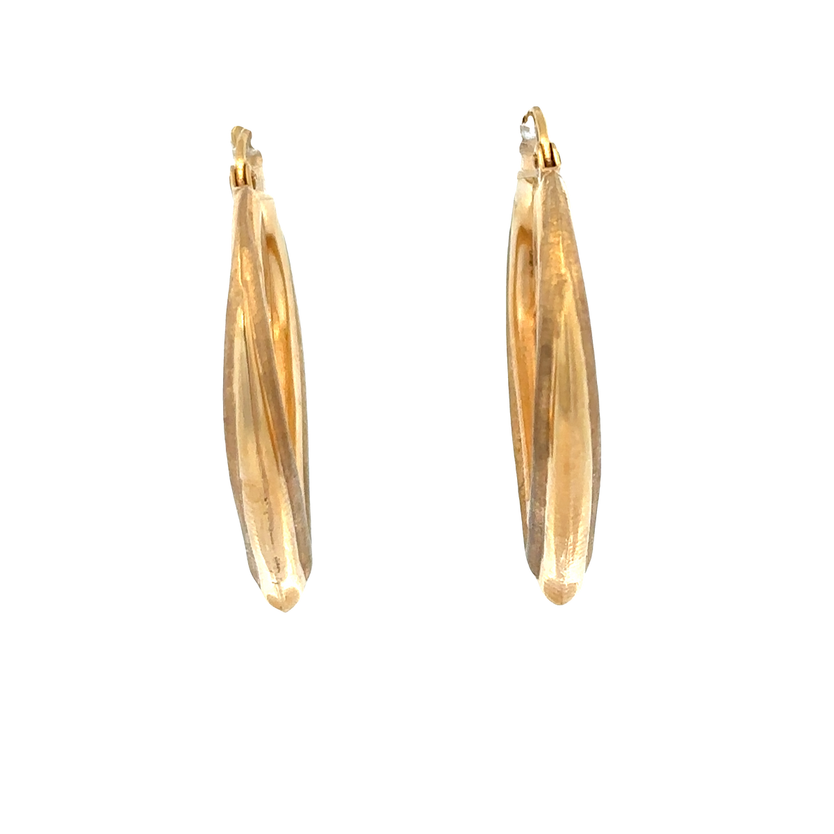 9ct yellow gold hoop earrings 2.7g (sh27798b)