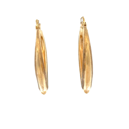 9ct yellow gold hoop earrings 2.7g (sh27798b)