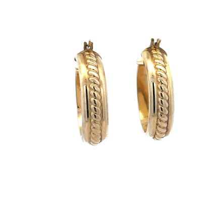 9ct yellow gold hoop earrings 2.2g (sh25711l)
