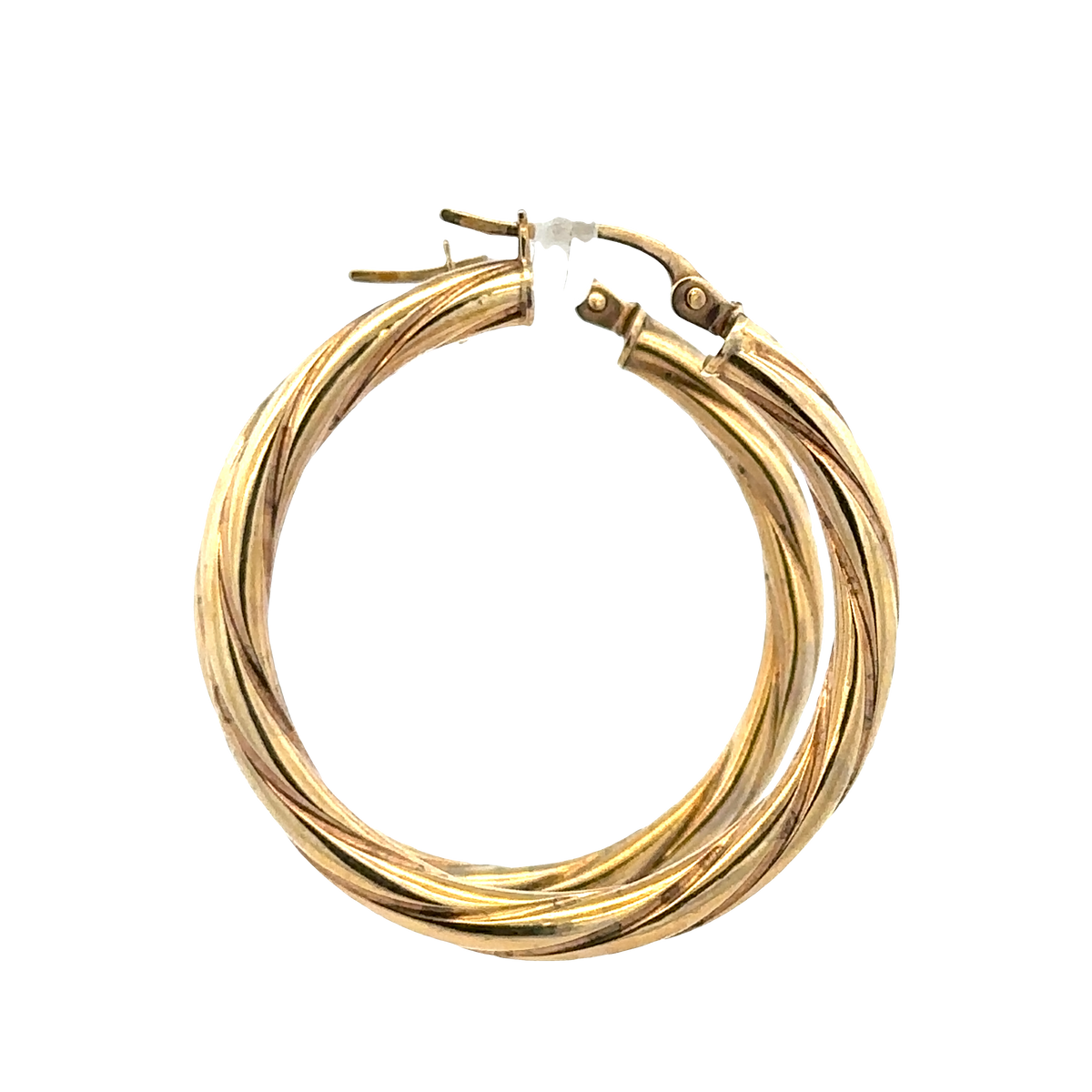 9ct yellow gold hoop earrings 1.7g (sh25780l)