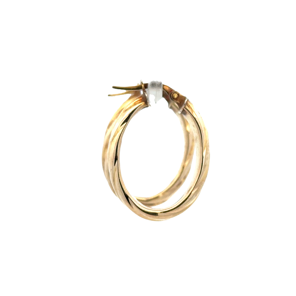 9ct yellow gold hoop earrings 1.9g (sh25713l)