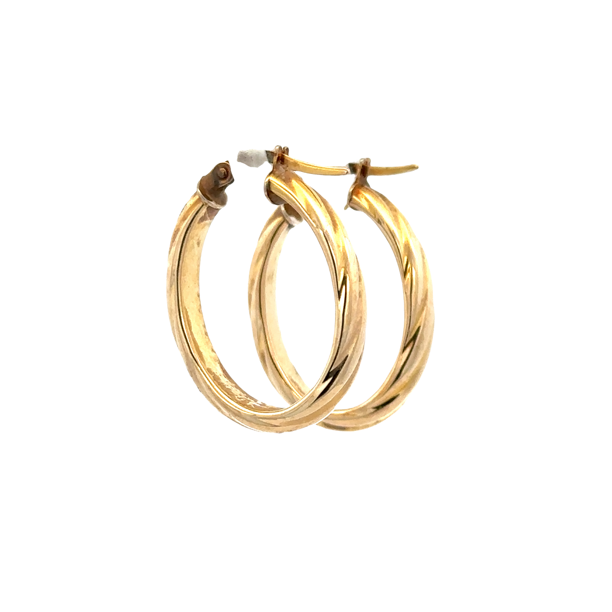 9ct yellow gold hoop earrings 1.9g (sh25713l)
