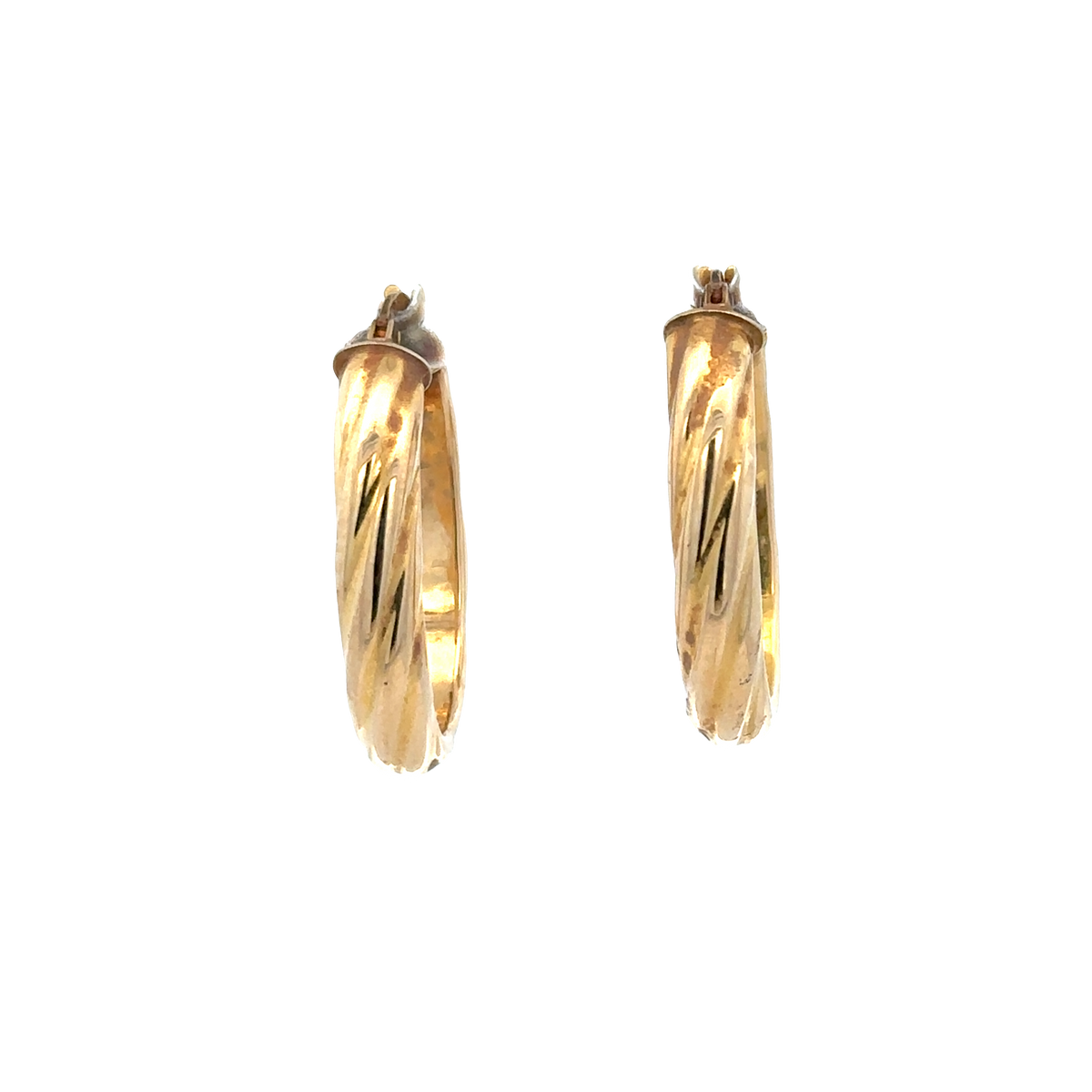 9ct yellow gold hoop earrings 1.9g (sh25713l)
