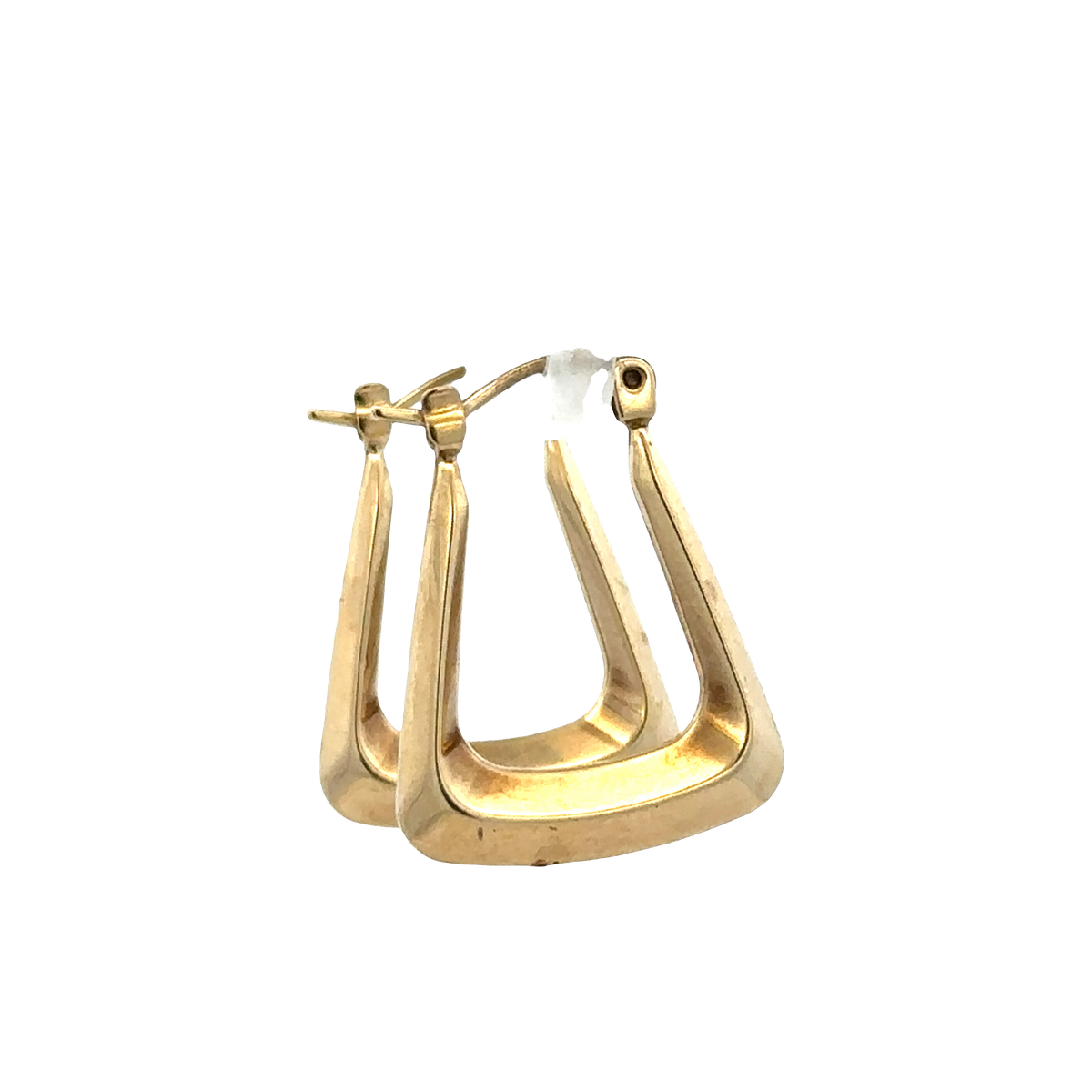 9ct yellow gold hoop earrings 1.3g (sh27277b)