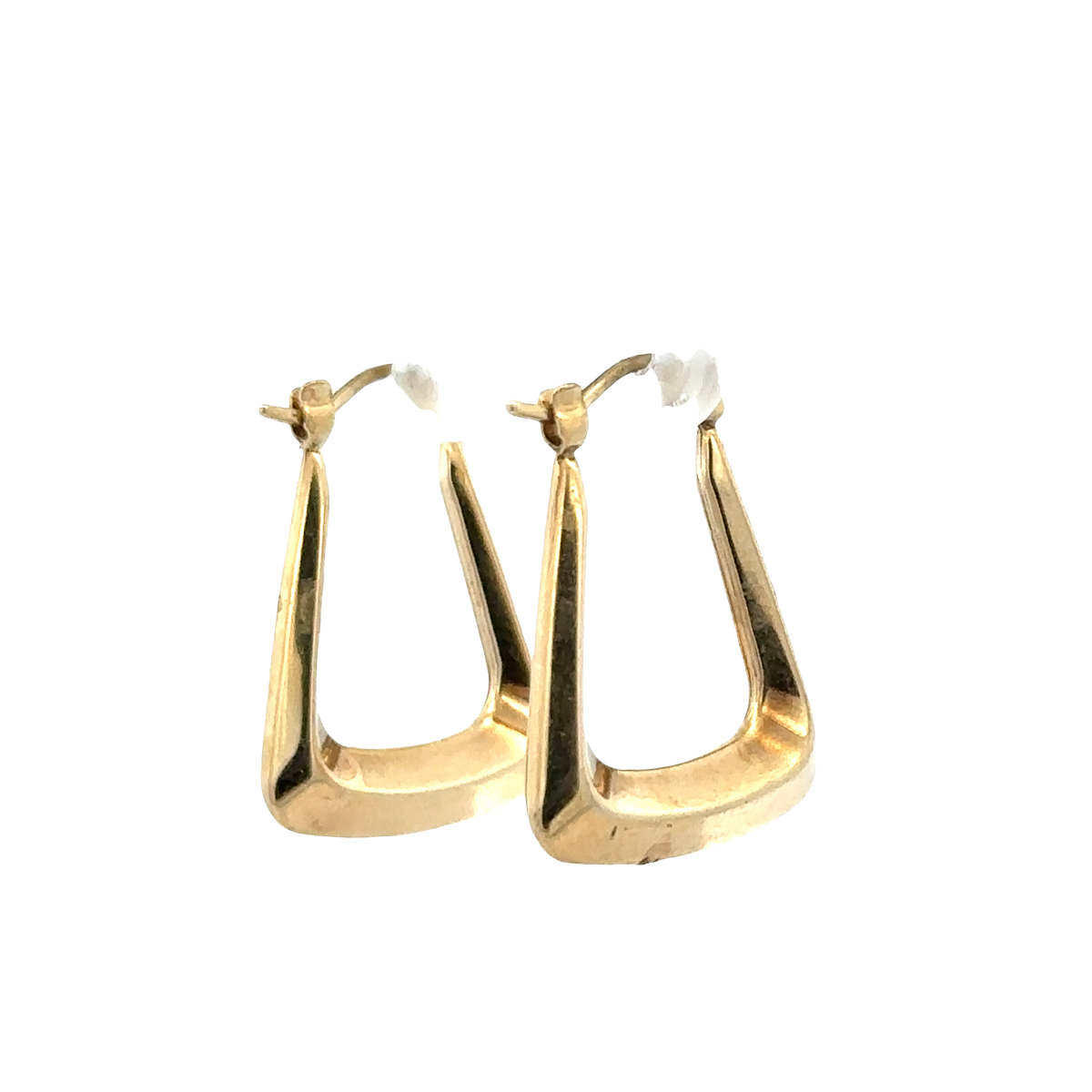 9ct yellow gold hoop earrings 1.3g (sh27277b)