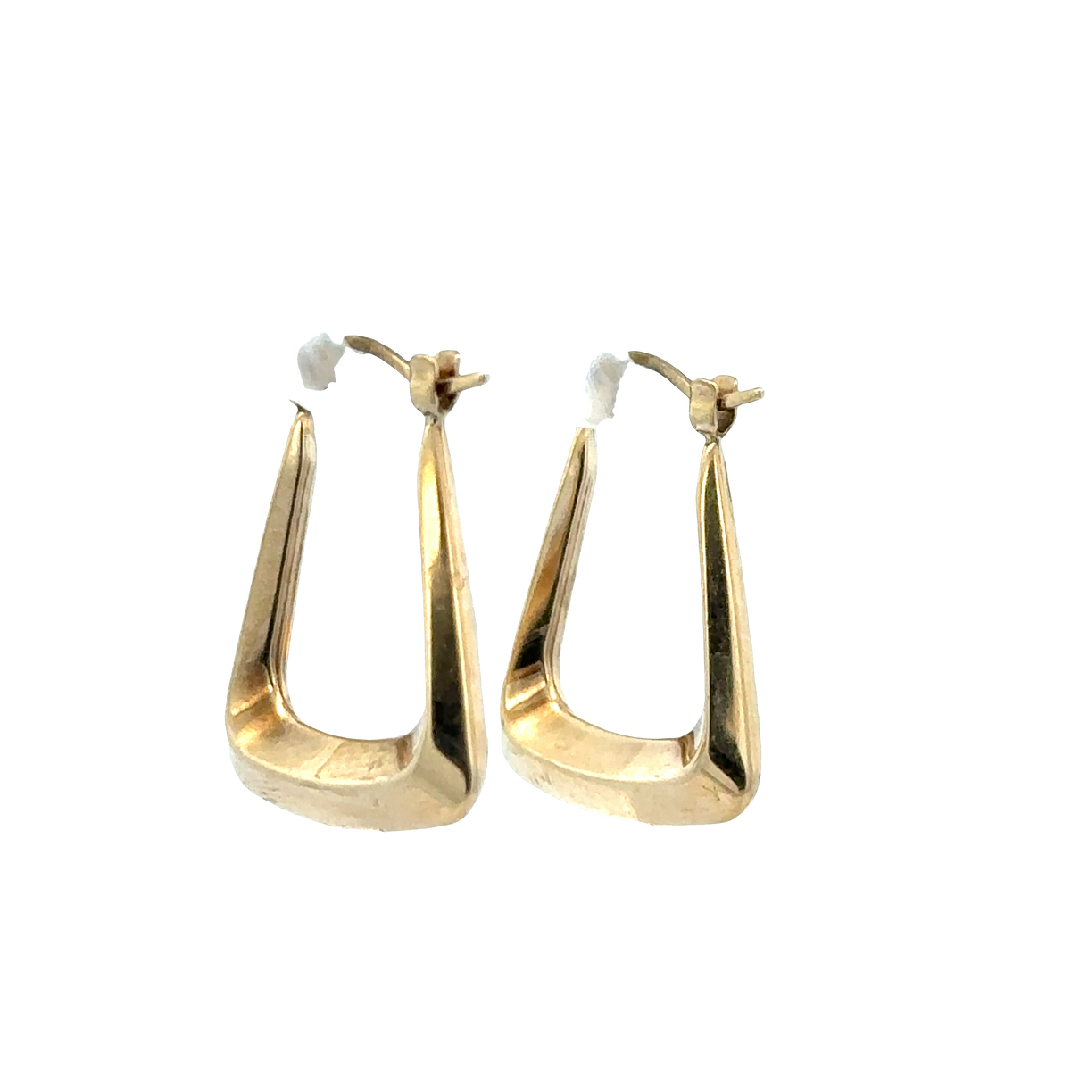 9ct yellow gold hoop earrings 1.3g (sh27277b)