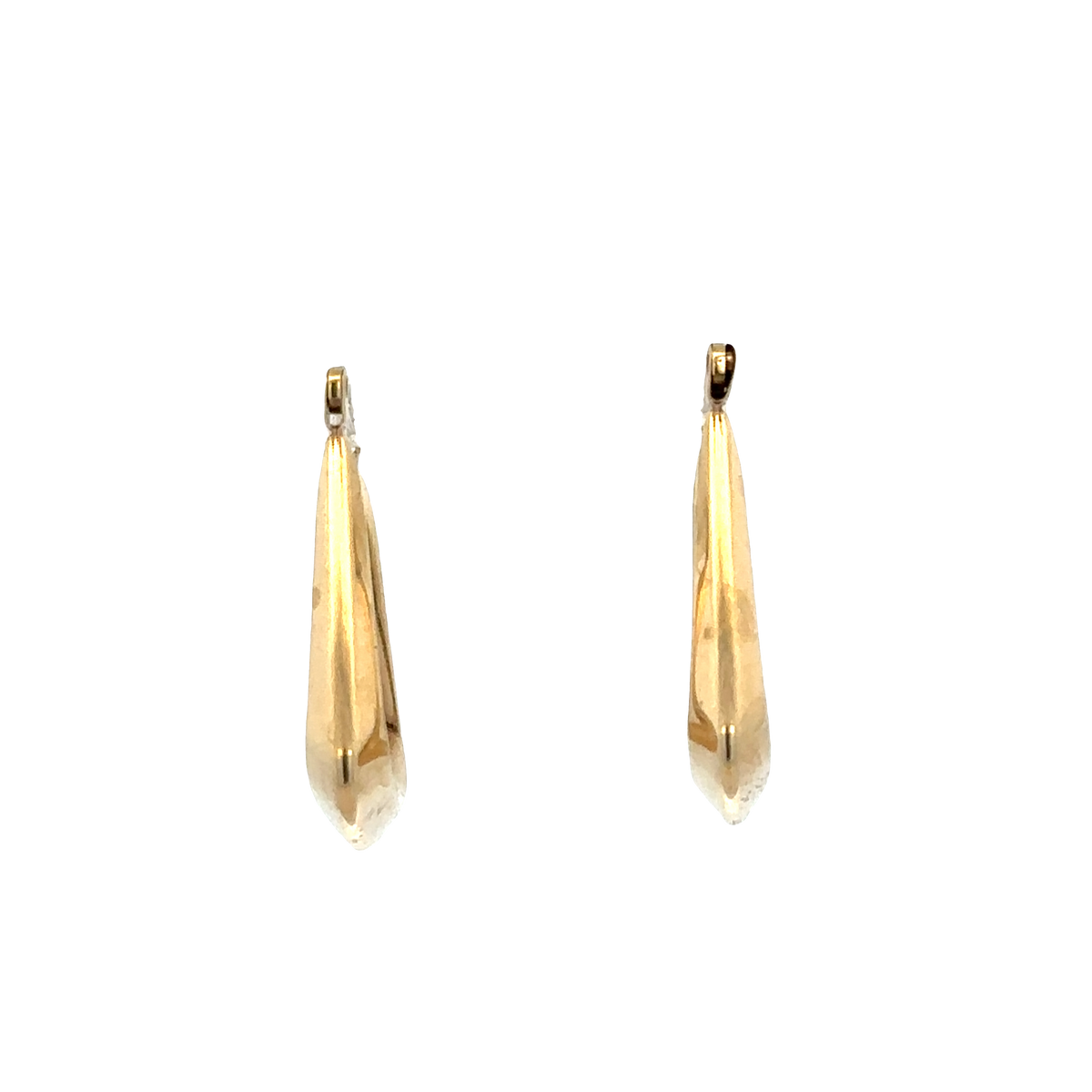 9ct yellow gold hoop earrings 1.3g (sh27277b)